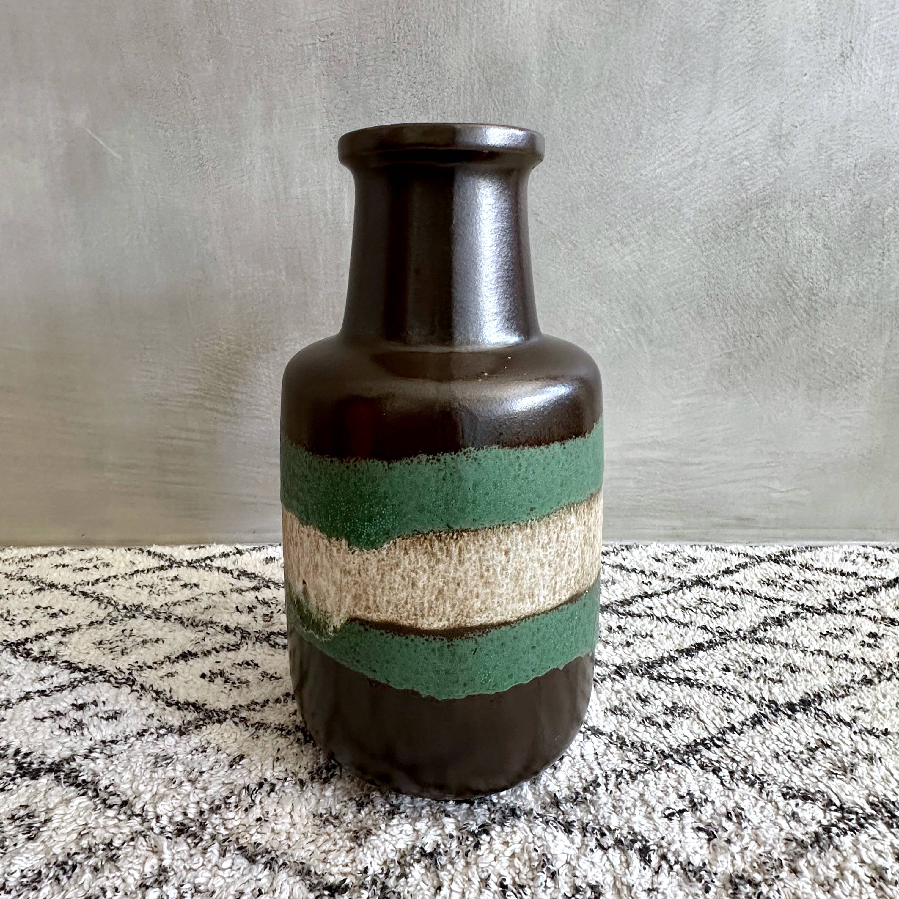 Scheurich ceramic vase 408-40, ceramic vase, floor vase 70's