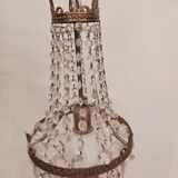 Art Deco chandelier with pendants