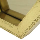Rare Hexagonal Brass Mirror Rodolfo Dubarry 1970s
