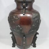 ancien vase en bronze chinois japonais japon