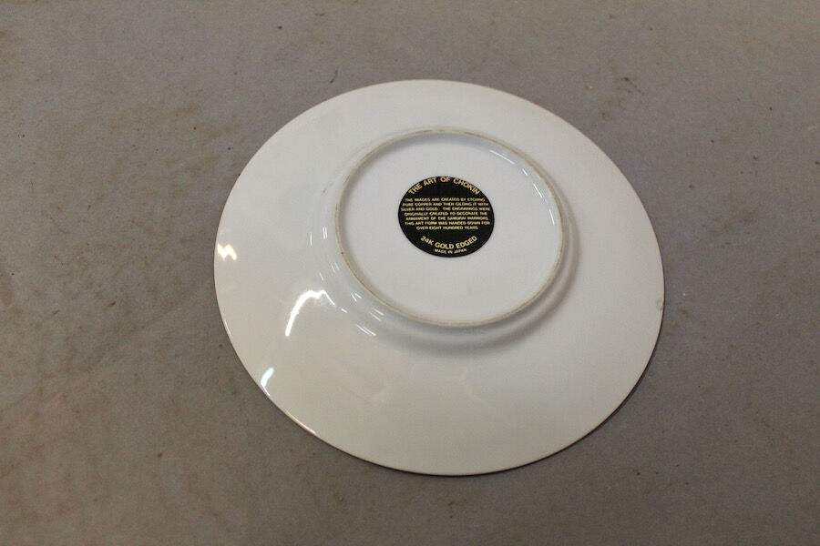 Paire d'assiettes "The art of Chokin"made in Japan