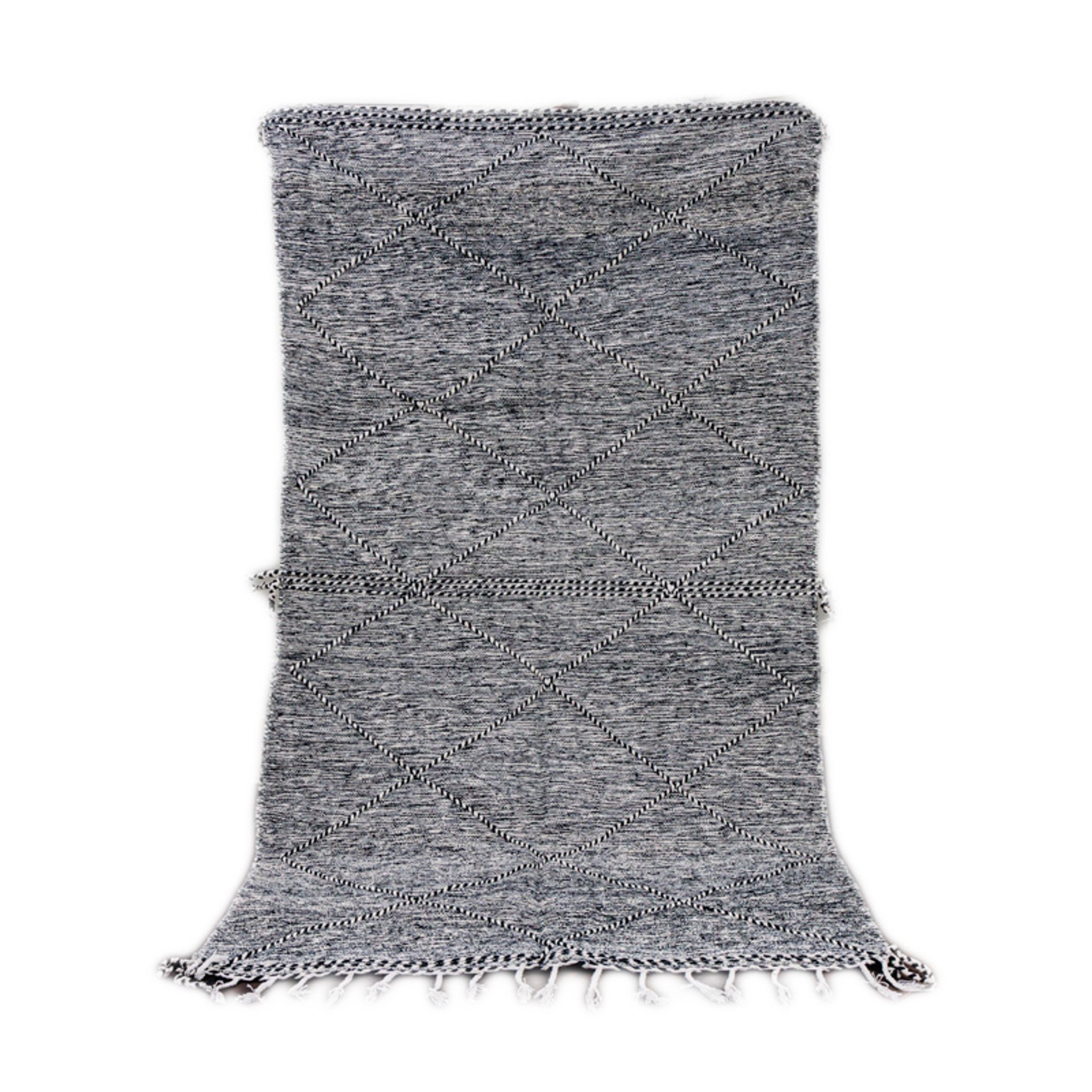 Black Berber rug zanafi 145x260 cm