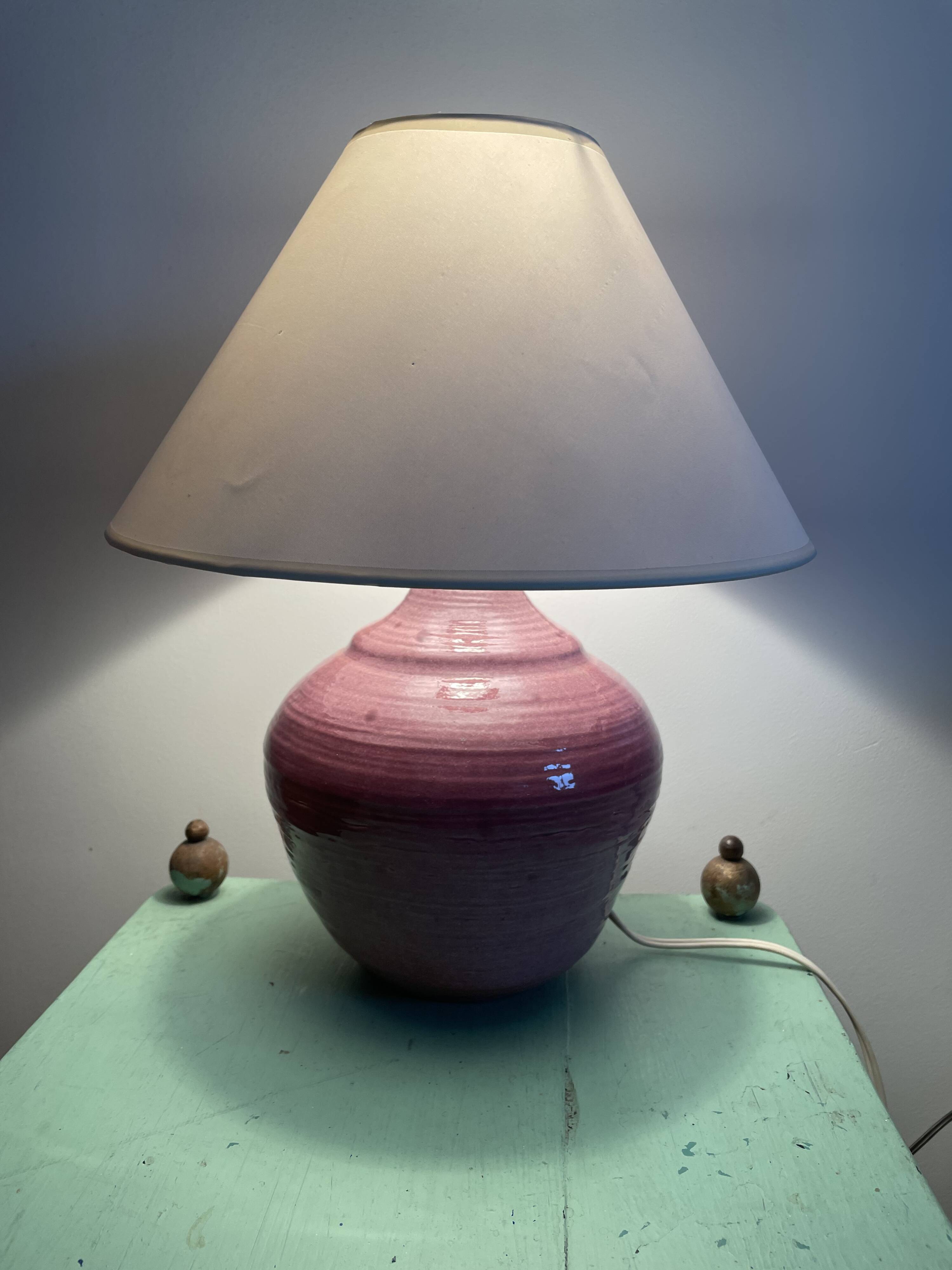 Vintage sandstone table lamp