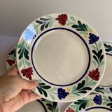 5 assiettes à dessert Longchamp
