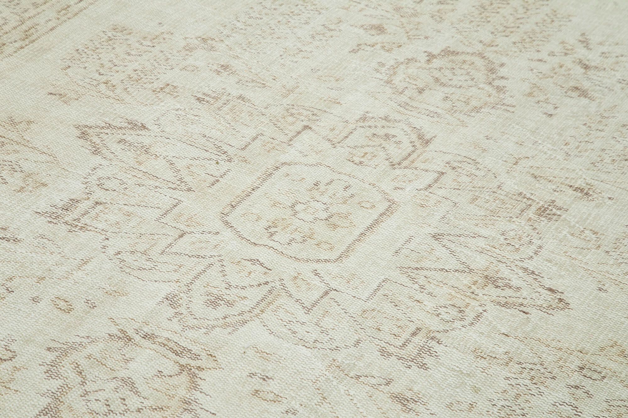 Handmade one-of-a-kind oriental beige carpet 191 cm x 314 cm