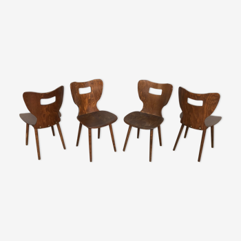 4 Baumann chairs model Hammer bistro vintage
