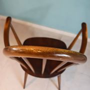 Chair & Armchair Set with Slats 1960 — Attributed to Ercol Goldsmith (St