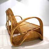 Paul Frankl Design Rattan Two-Seater Sofa, 1940