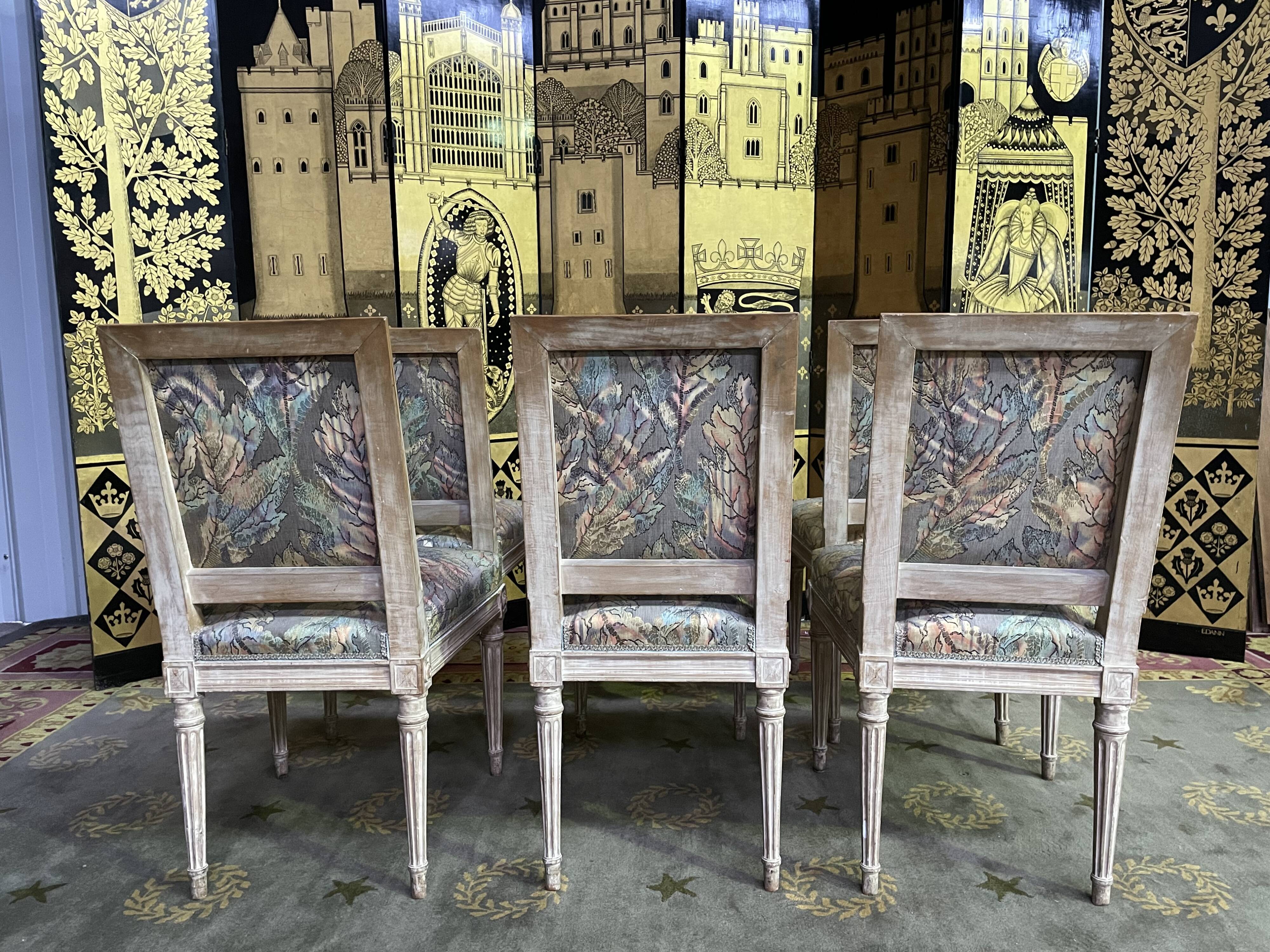 6 Louis XVI style chairs
