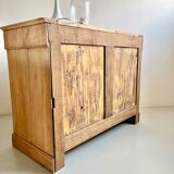 Commode ancienne, meuble de métier en orme massif