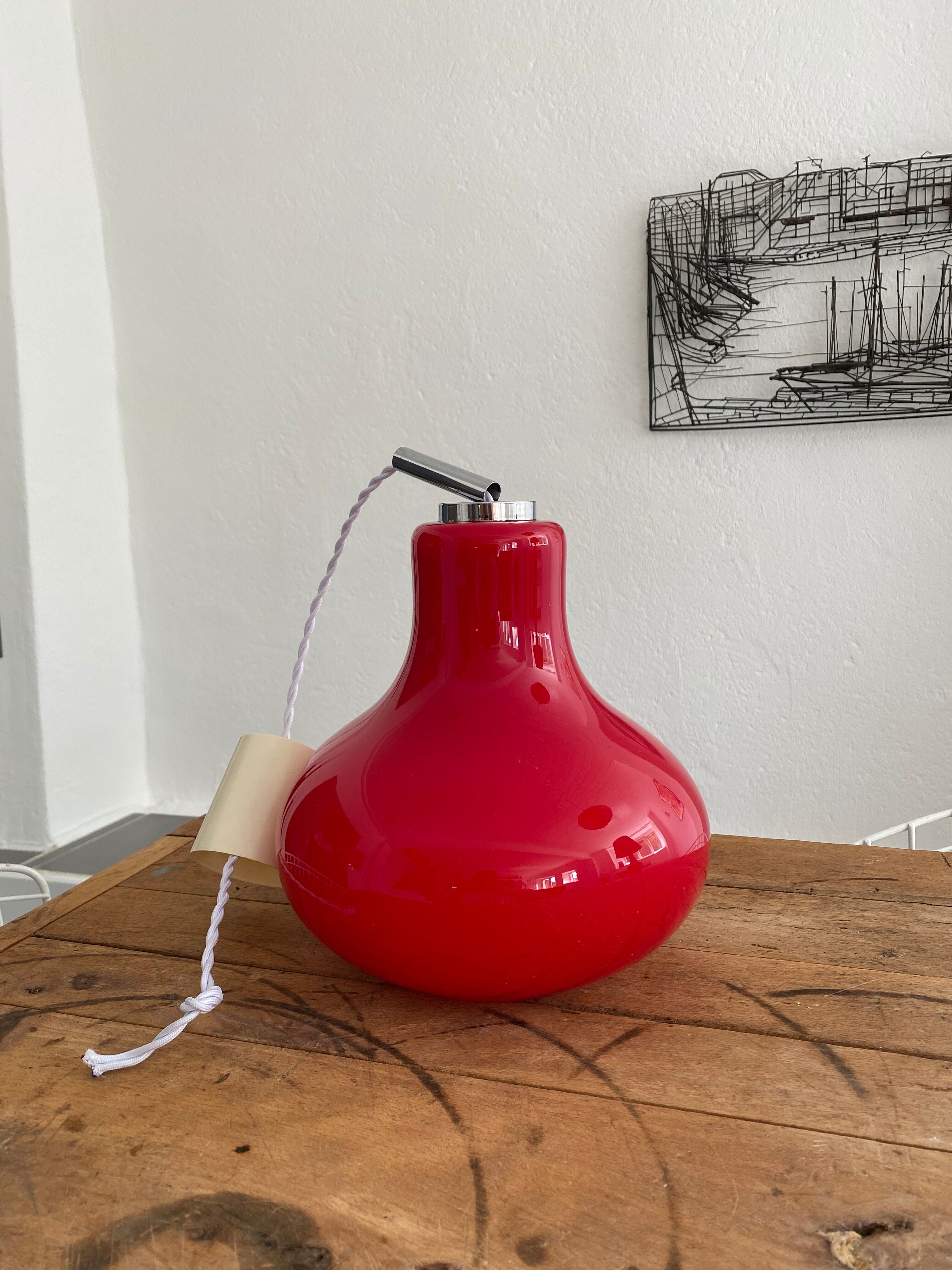 70s vintage opaline suspension