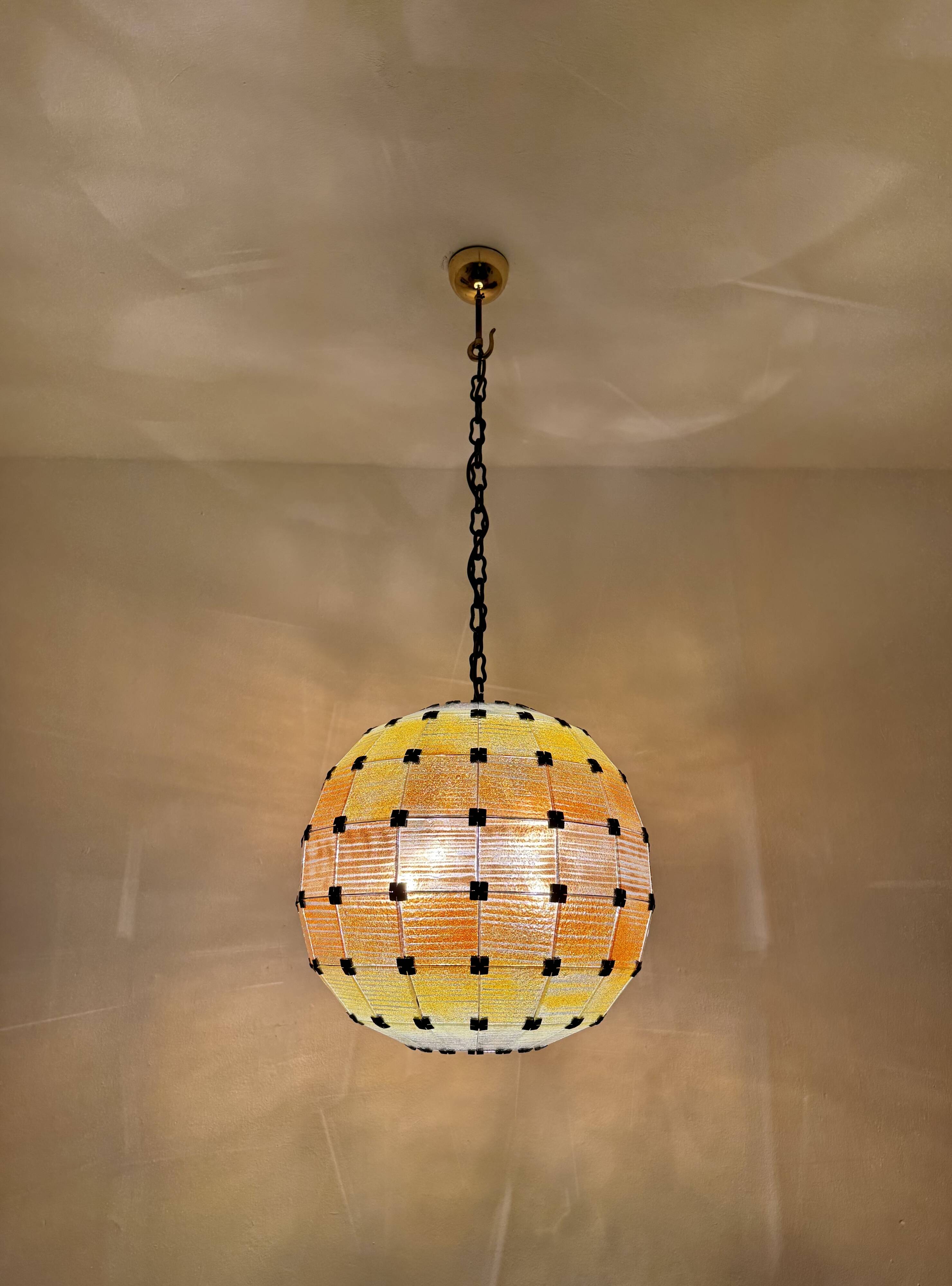 Amazing Colorful Glass Ball Pendant Lamp