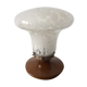 Art Deco lamp globe mushroom Clichy and wooden foot