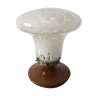 Lampe Art Déco globe champignon Clichy et pied bois