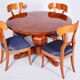 Biedermeier Cherrywood Chairs, Austria, 1820s, Set of 4