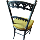 Napoleon III Neo-Gothic "Troubadour" Chair - Polychrome Decor 19th Century