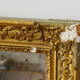 19th century fireplace mirror 128 x 107 mercury and stucco