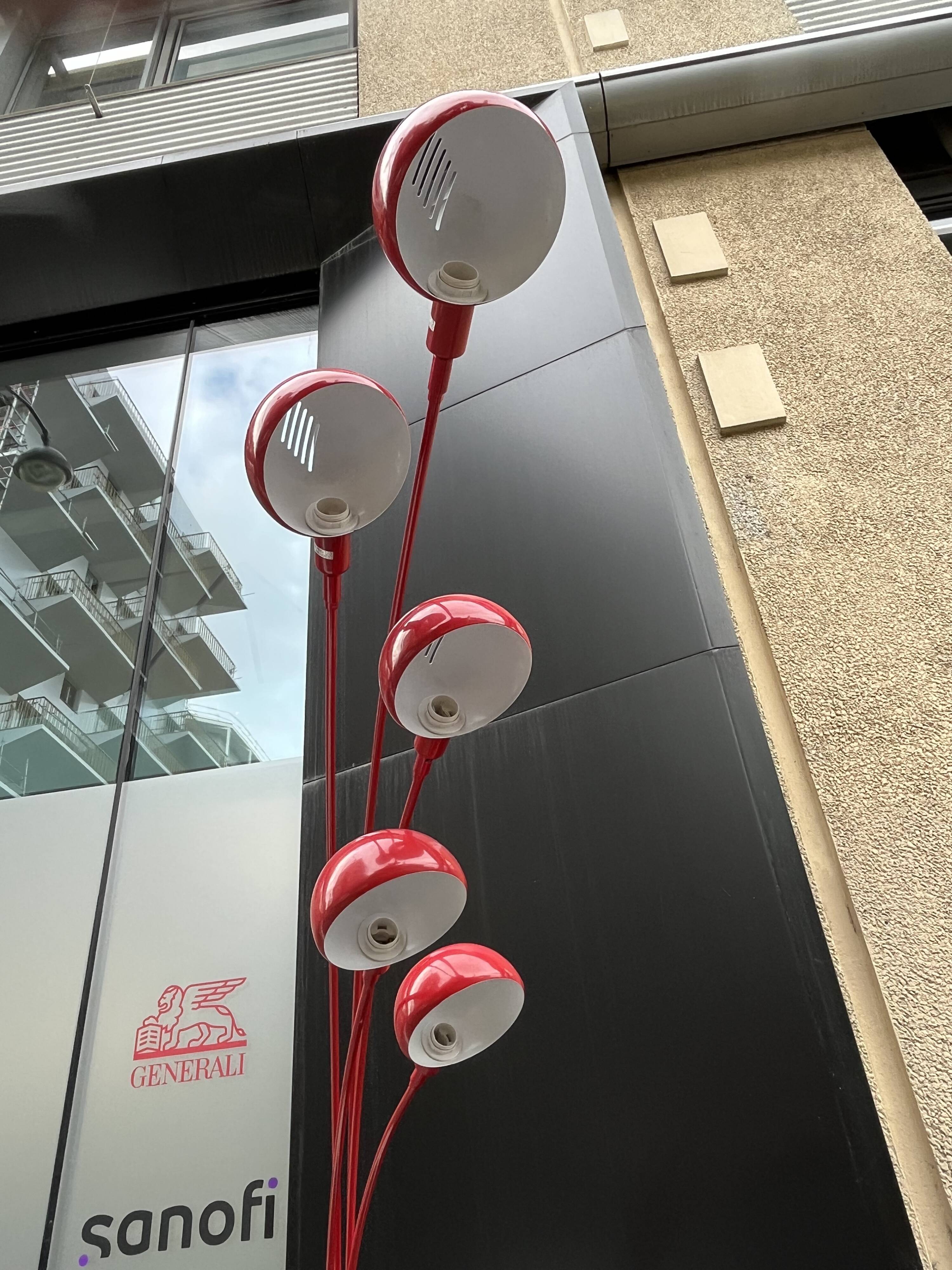 Large vintage 90s floor lamp