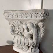 Reconstituted stone capital