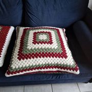 Retro crochet cushions