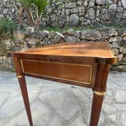 Louis XVI style mahogany flat desk from the late 19th century