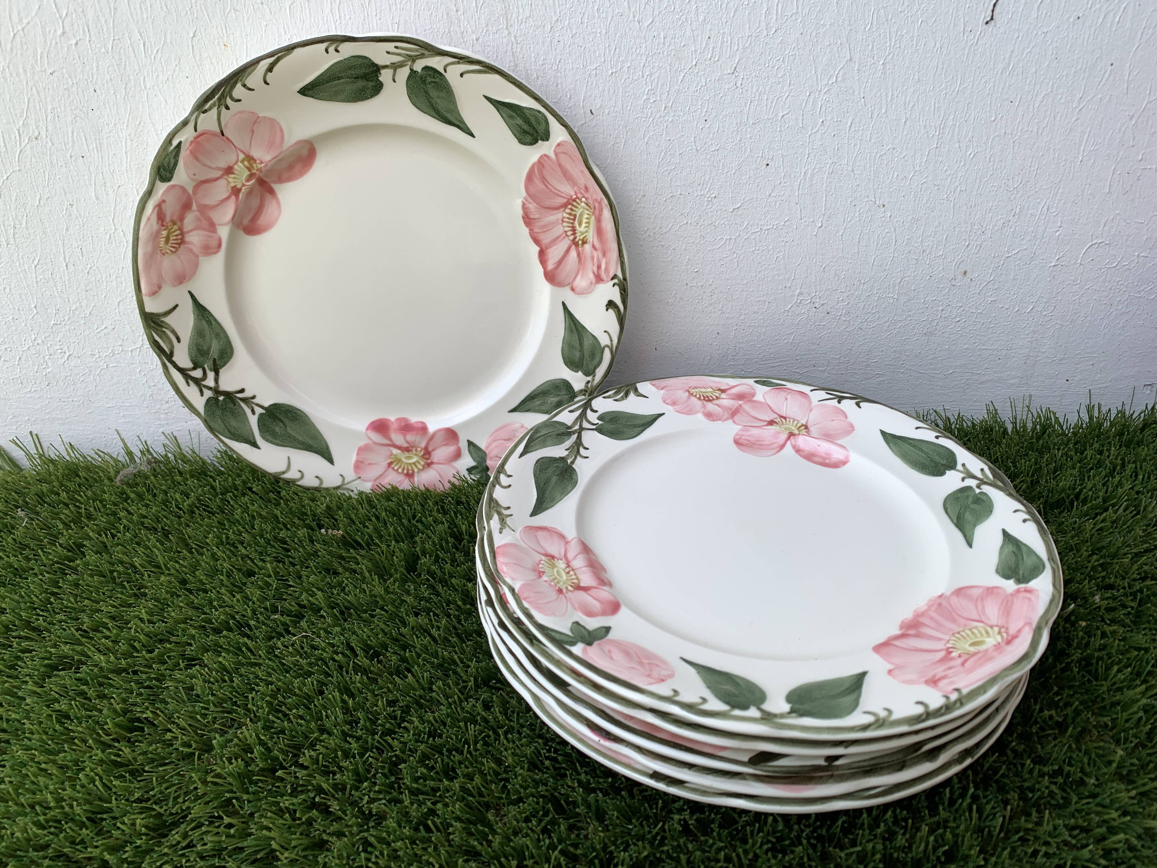 6 dessert plates Wild Rose de Villeroy and Boch