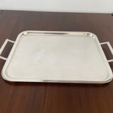 Tray in silver metal the Thistle 1950