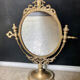 Miroir pivotant en bronze 30x38cm