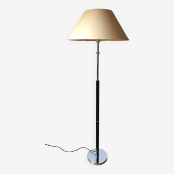 Floor lamp with leather coating from the 70s