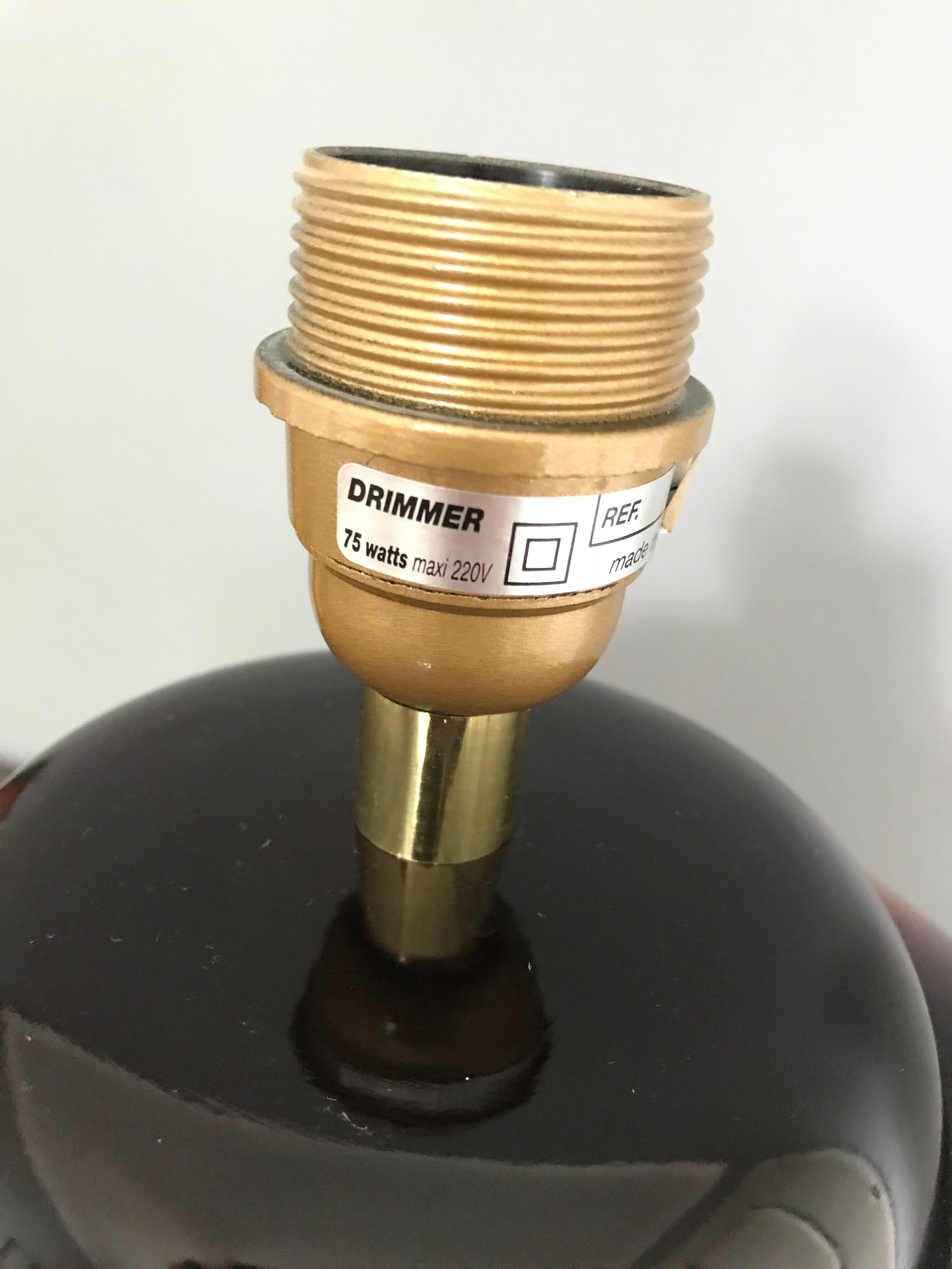 Vintage ceramic lamp by L. Drimmer