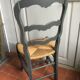 1 set of antique oak chairs