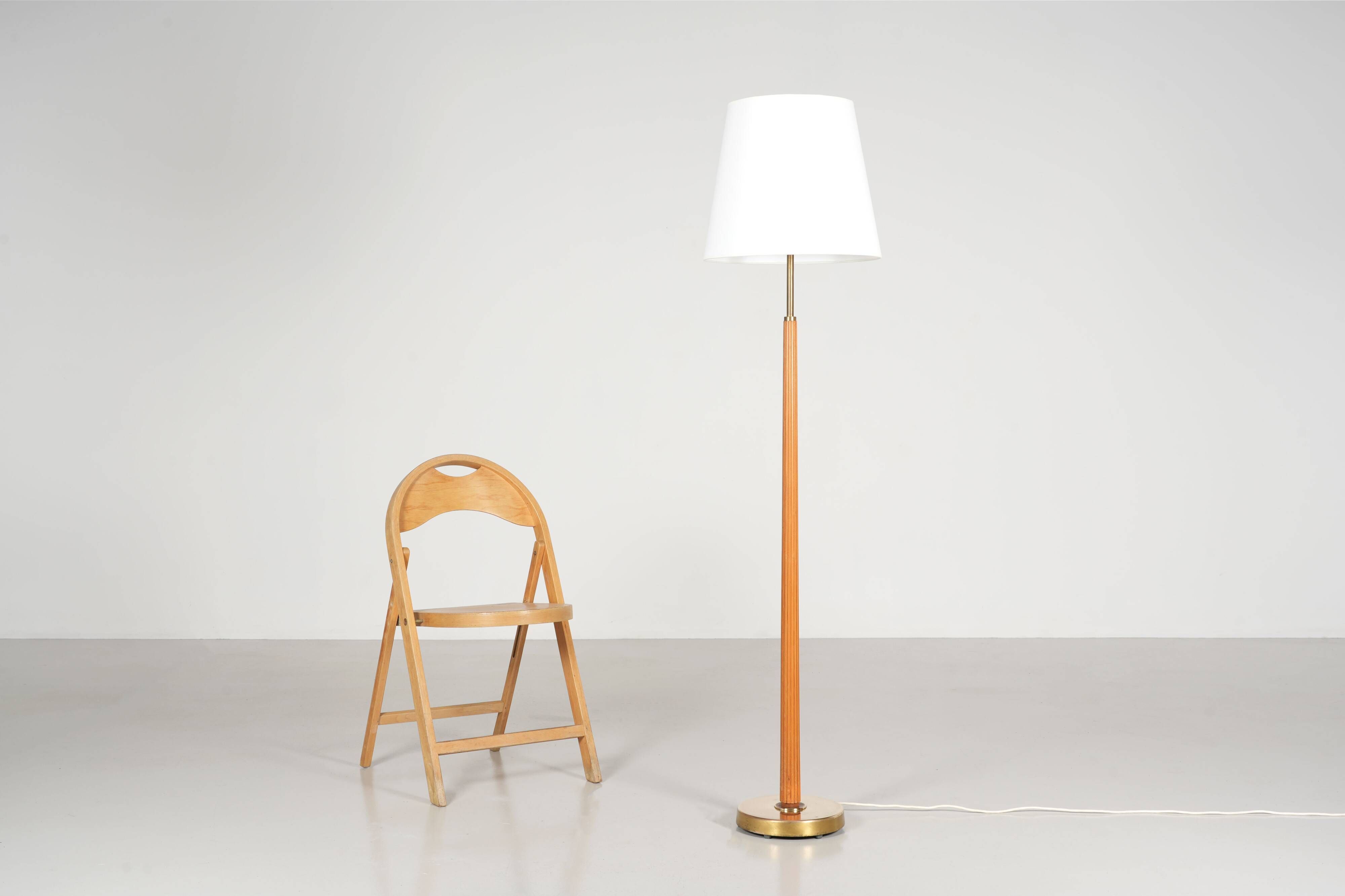 Pair of floor lamps by Hans Bergström for Ateljé Lyktan circa 1950