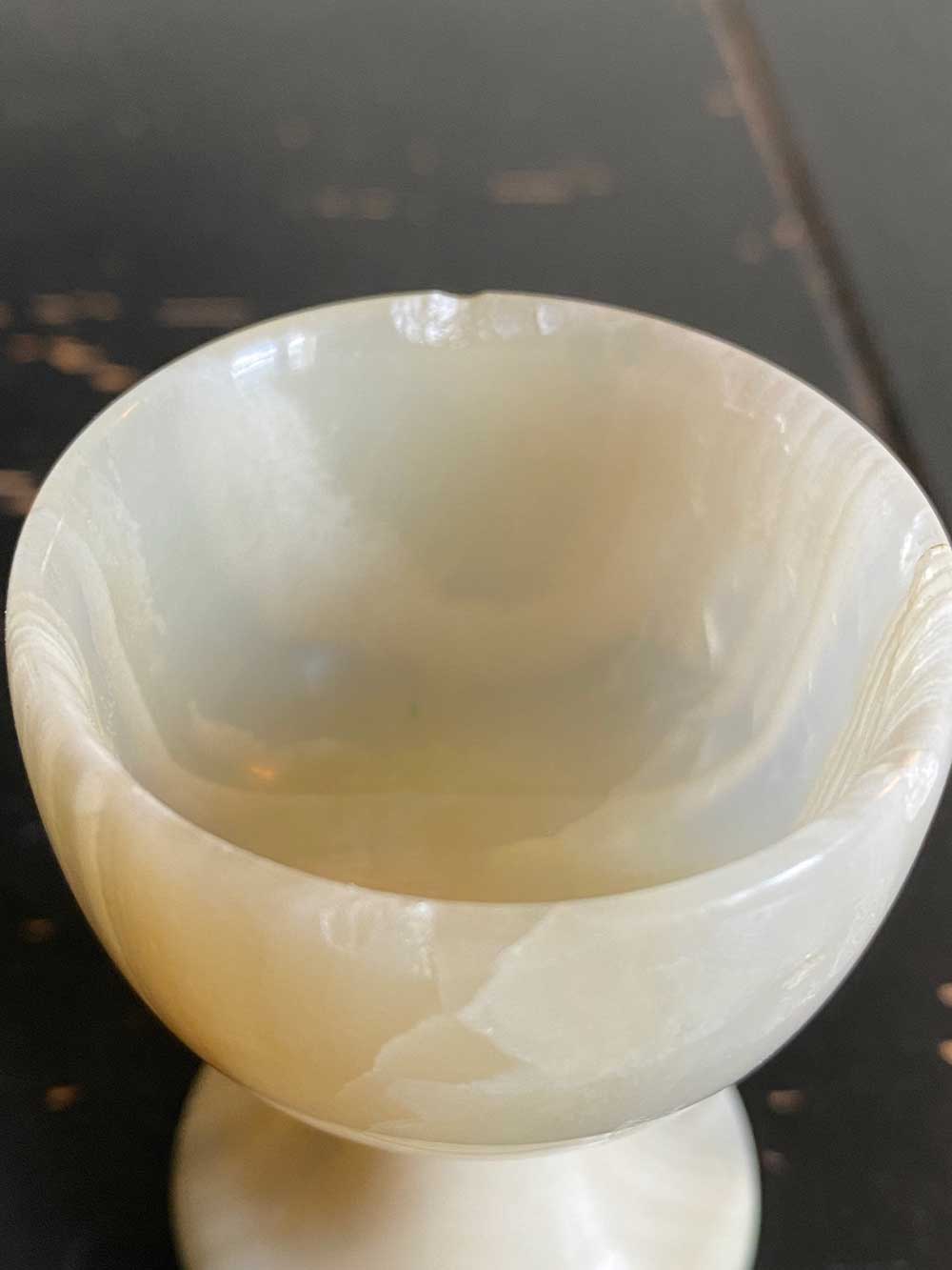 Alabaster liqueur service