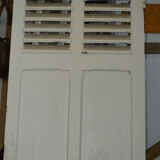Door with fir shutter slats
