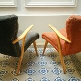 Armchairs Zig Zag scandinavian 50 60 years
