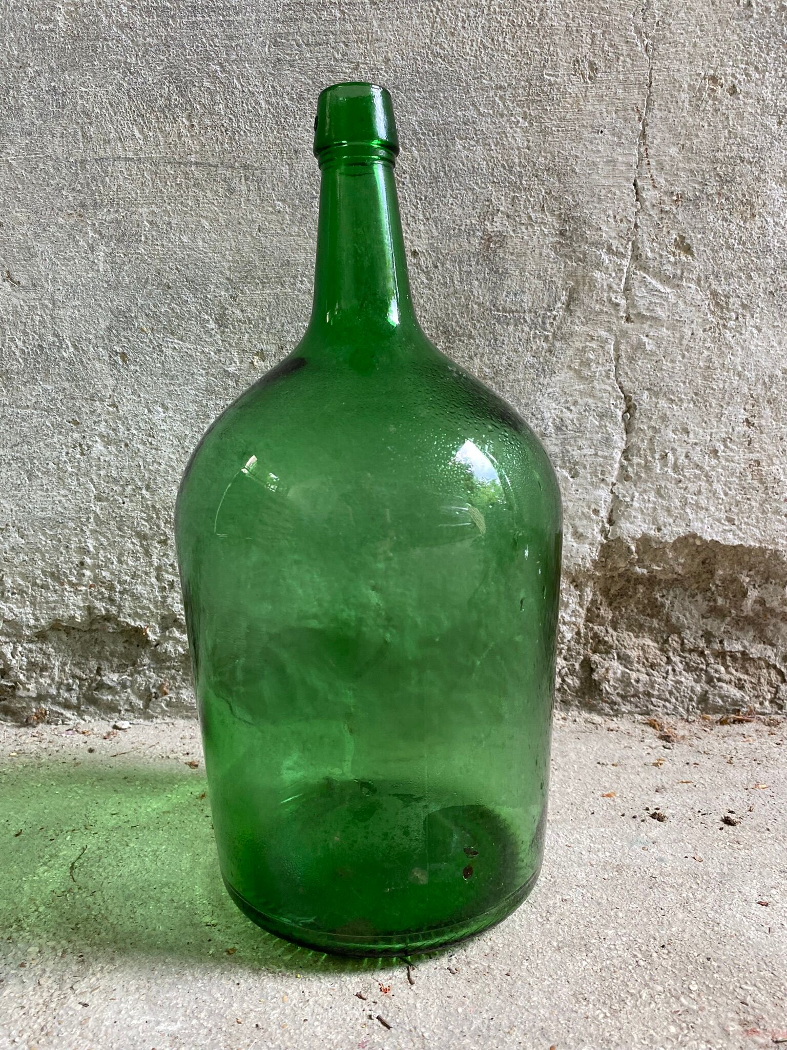 Demijohn vintage green bottle 5L
