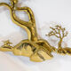 Brass wall sculpture