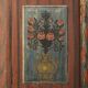 Painted Folk Art Bridal Cupboard