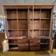 Large, generously sized solid oak display case