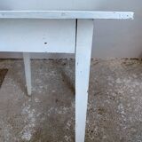 Desk table in its original white