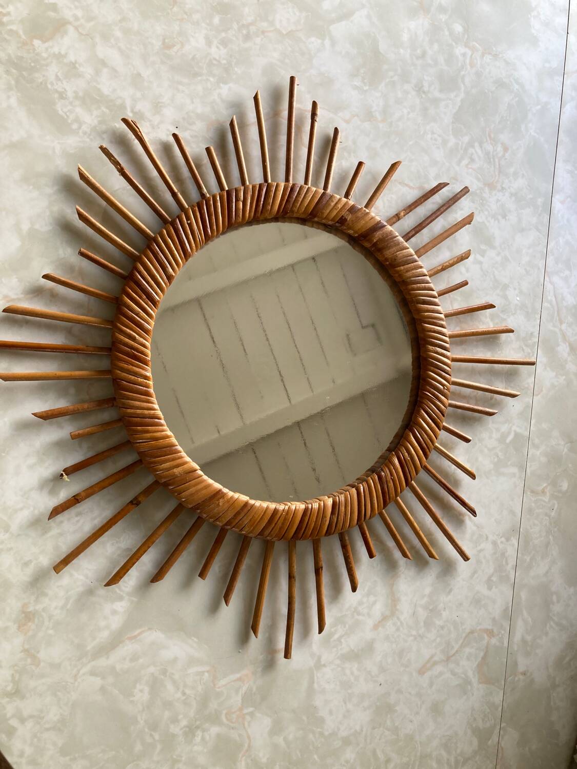 Vintage sun mirror 47cm