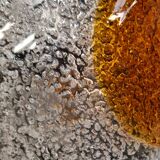 Murano chandelier 1970, Mazzaga chain 55x32x40 chrome and glass