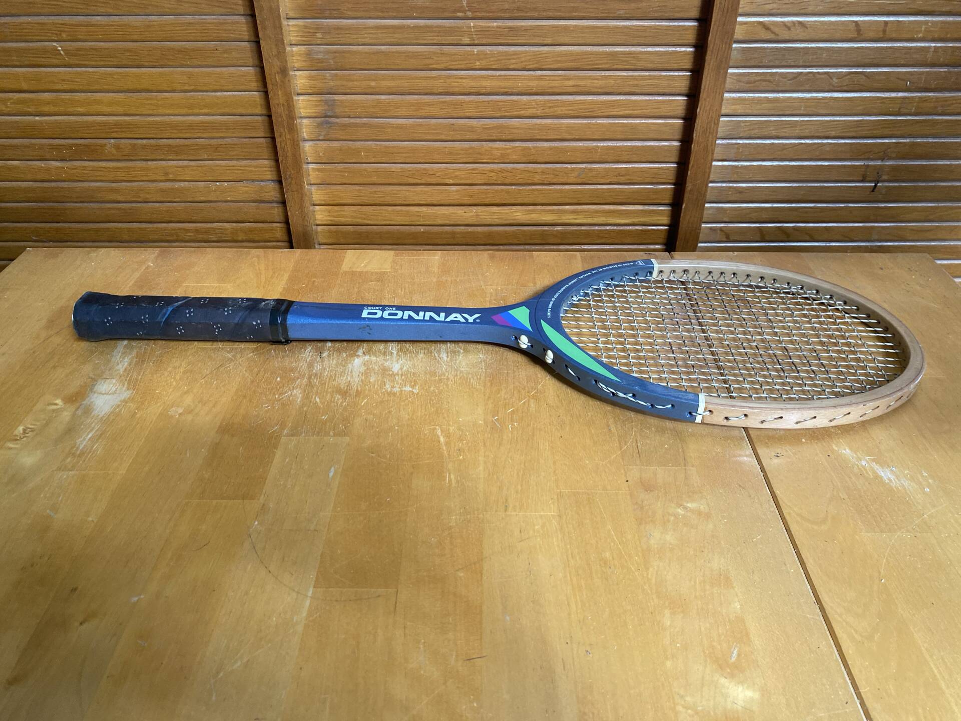 Vintage donnay court one wooden tennis racket