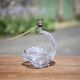 vintage crystal lamp, opalescent lamp base, bedside lamp, crystal table lamp, decoration