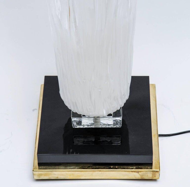 Pair of Murano glass lamps