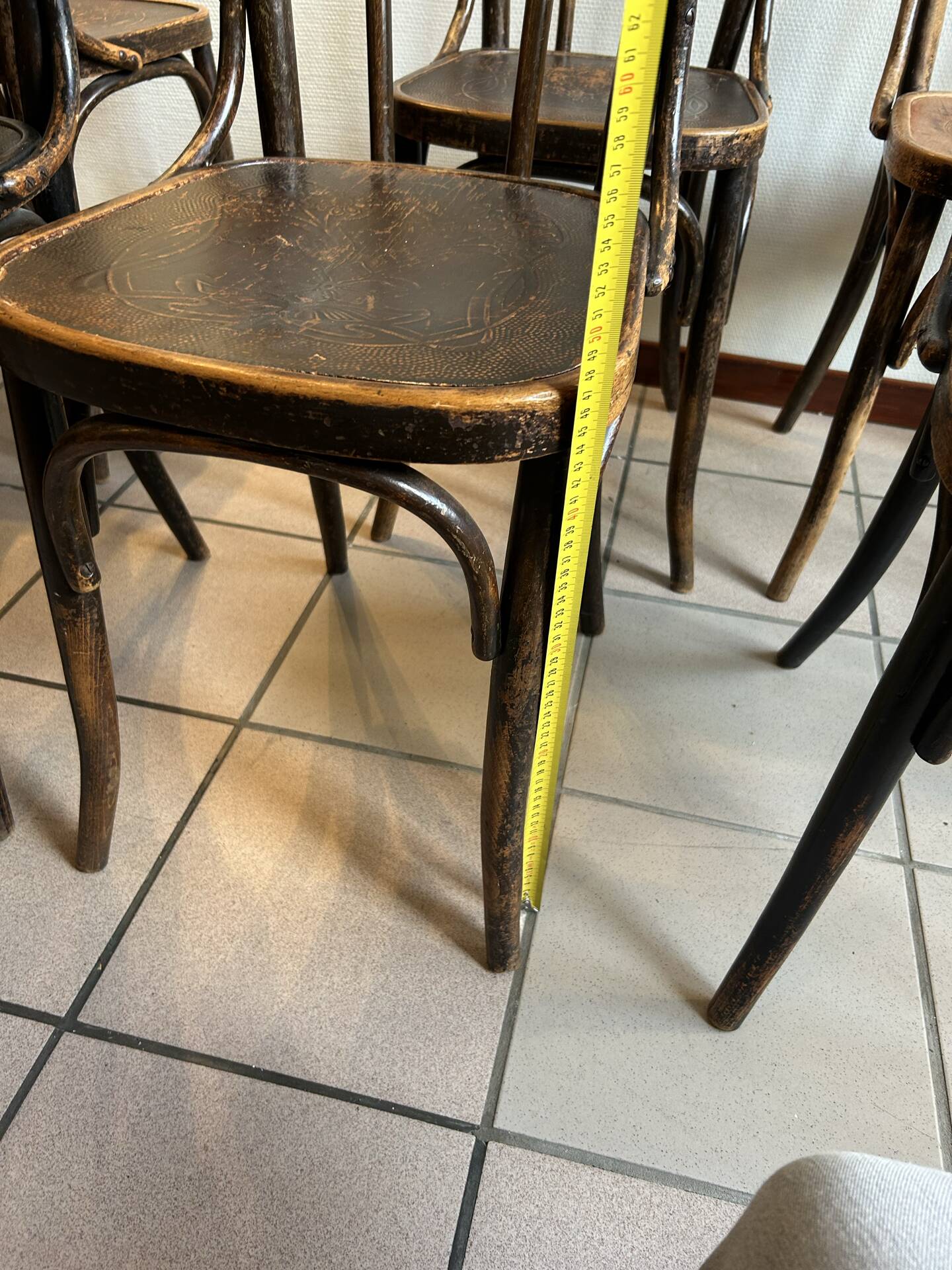 6 Thonet style bistro chairs