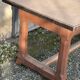 Solid wood farmhouse table with drawer