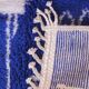 Tapis bleu marocain