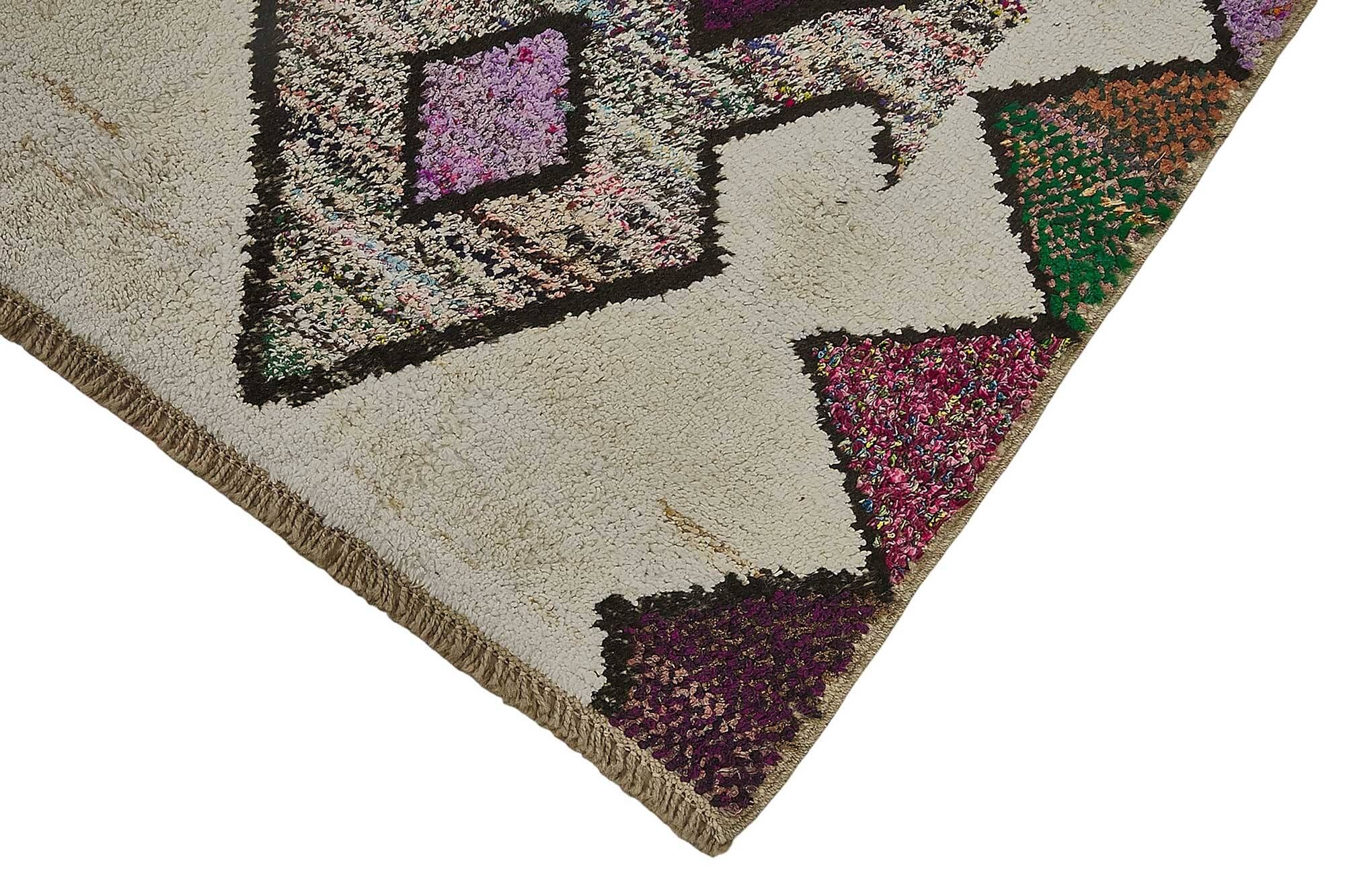 Handwoven Turkish Recycled Boho Rug 92 cm x 293 cm