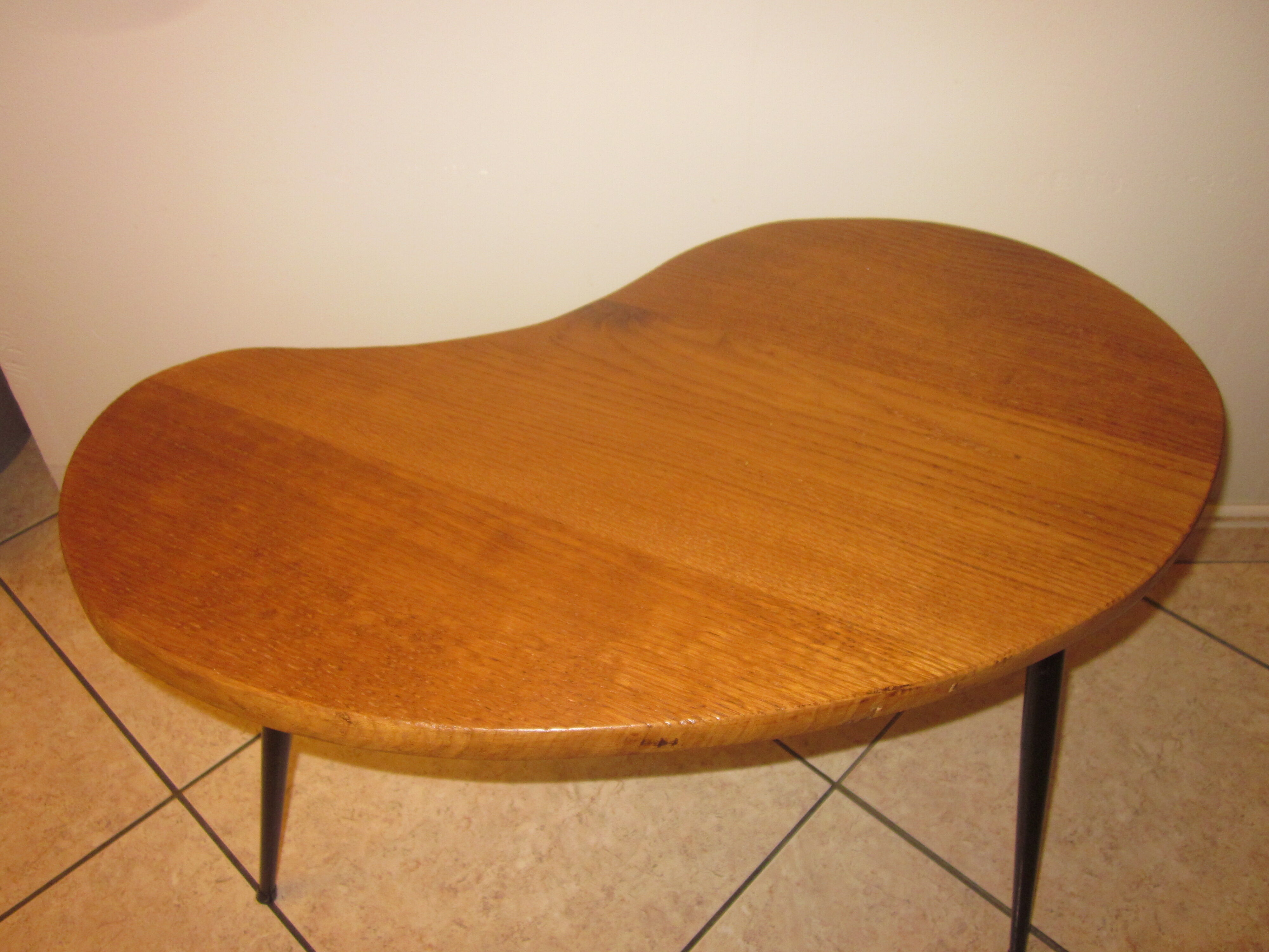 Vintage bean-shaped coffee table